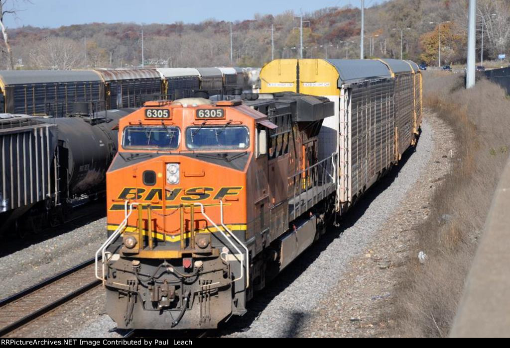 Eastbound vehicle train